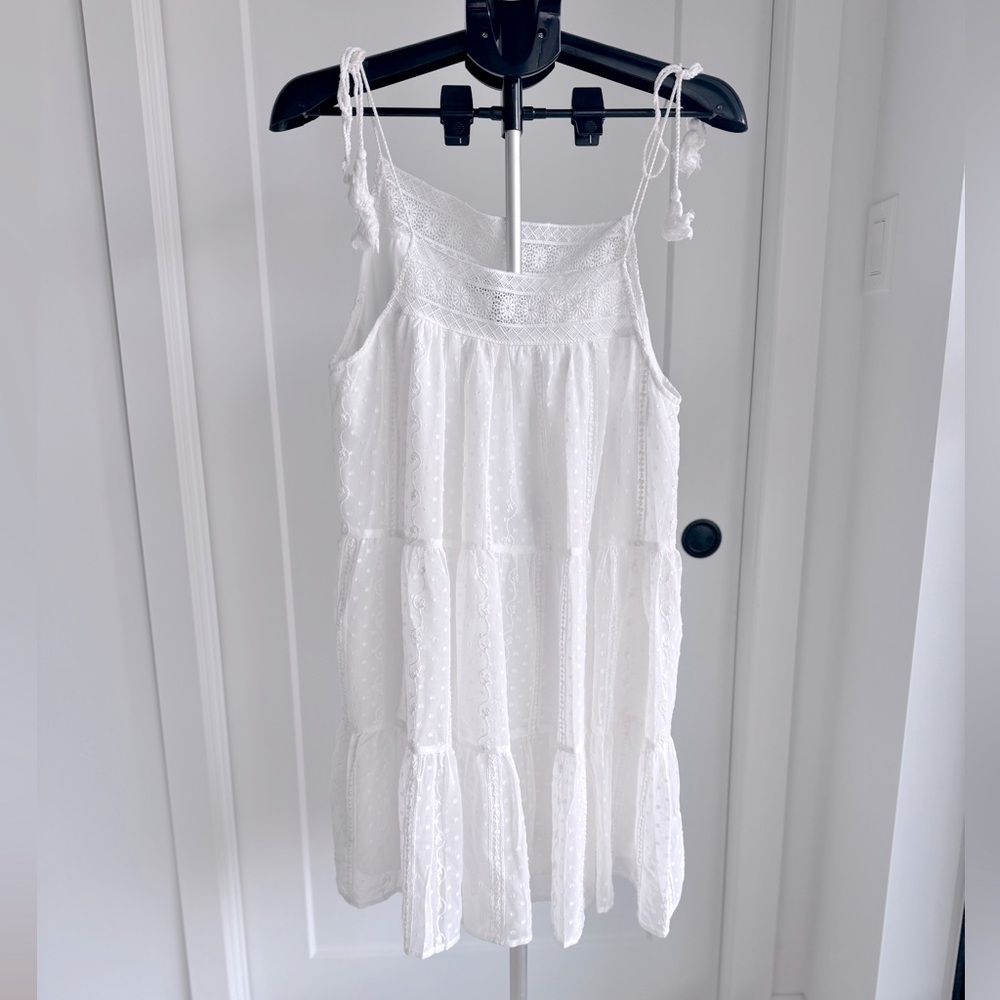White summer dress. Euro summer inspired.